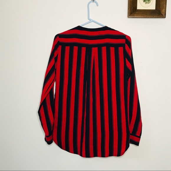 NWT Urban Outfitters Striped Blouse Small Petite - Picture 4 of 4